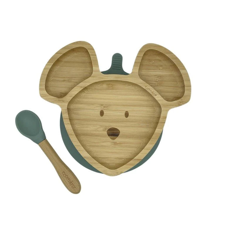 Piatto Topo azzurro Ecomikro