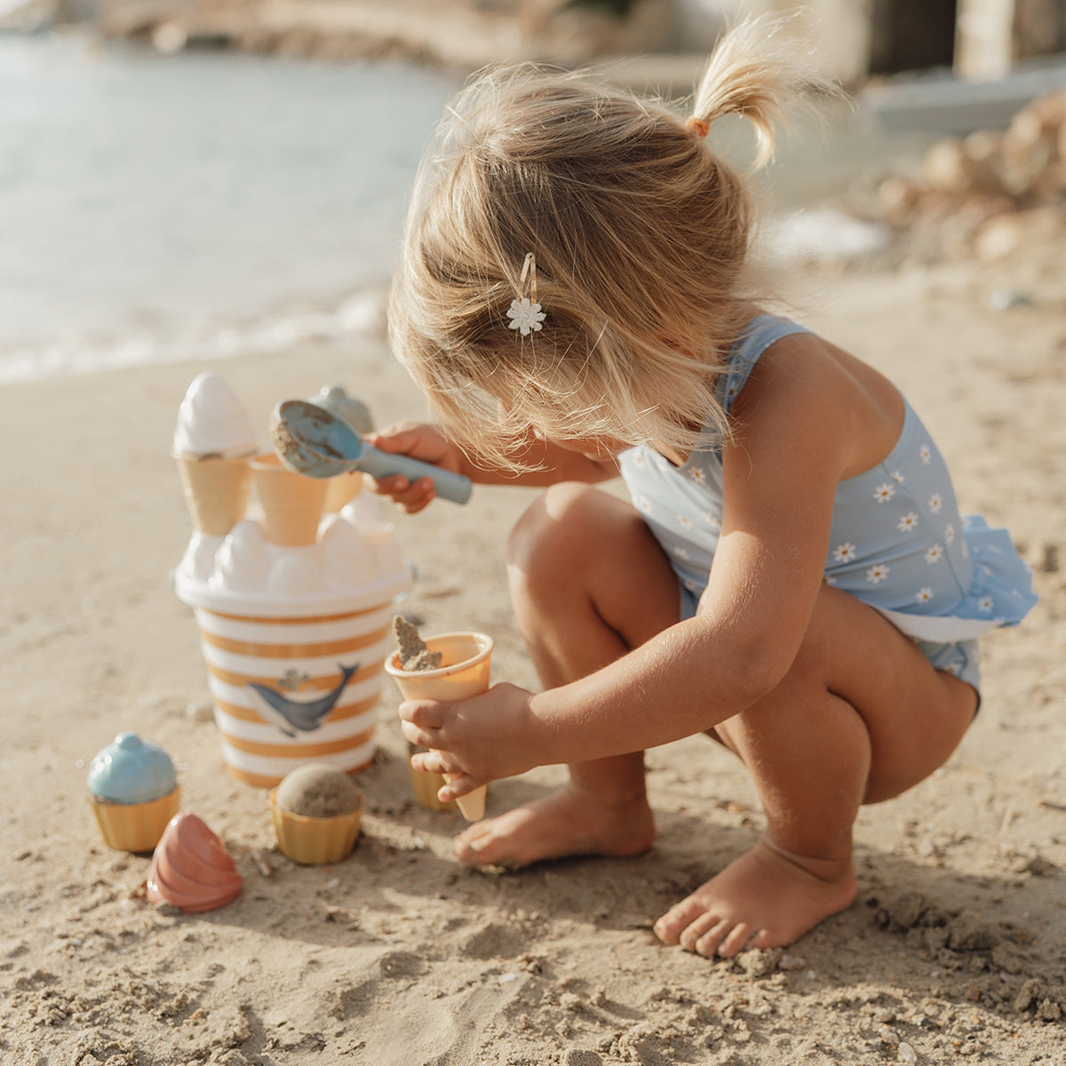 Set spiaggia con gelati