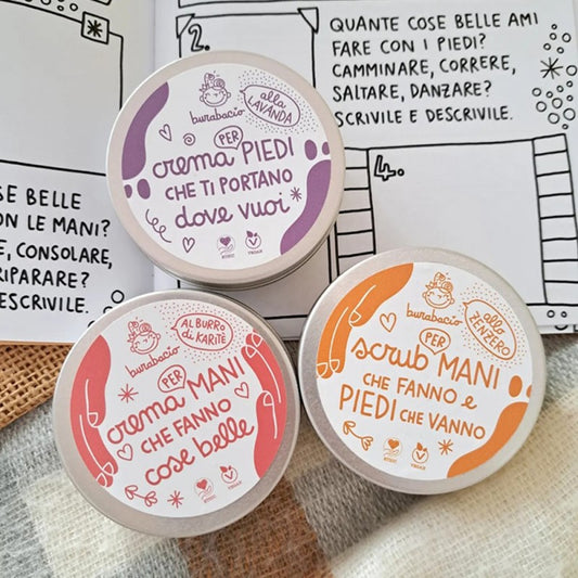 Crema MANI, crema PIEDI e SCRUB