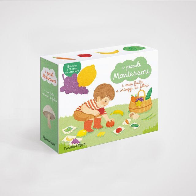I piccoli montessori - i miei frutti e ortaggi di feltro