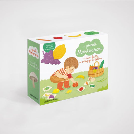 I piccoli montessori - i miei frutti e ortaggi di feltro