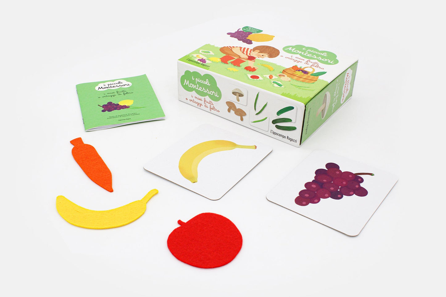 I piccoli montessori - i miei frutti e ortaggi di feltro