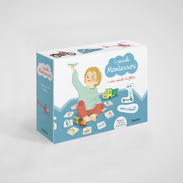 I piccoli montessori - i miei veicoli in feltro