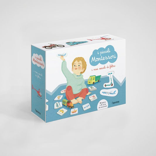 I piccoli montessori - i miei veicoli in feltro