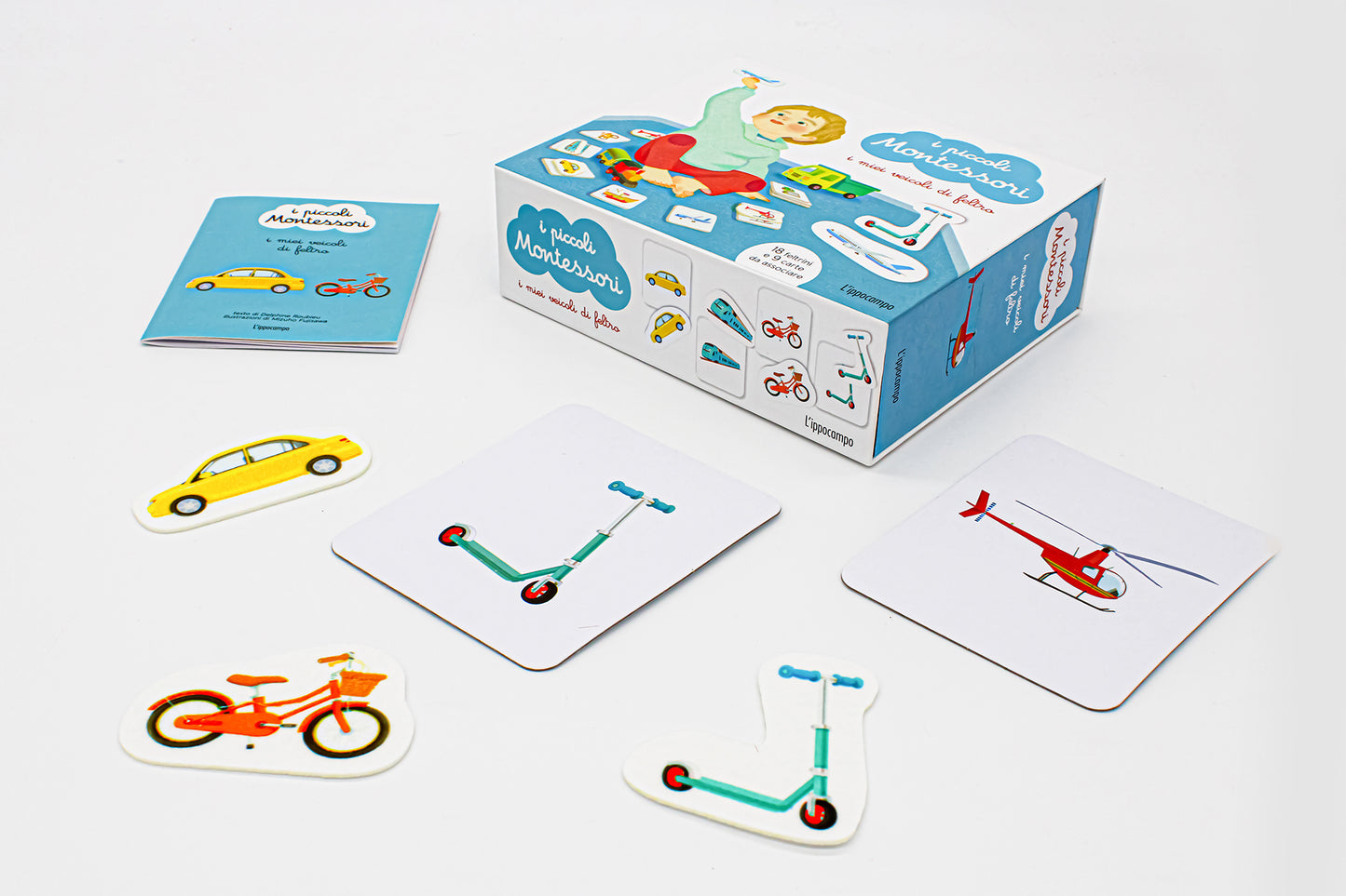 I piccoli montessori - i miei veicoli in feltro