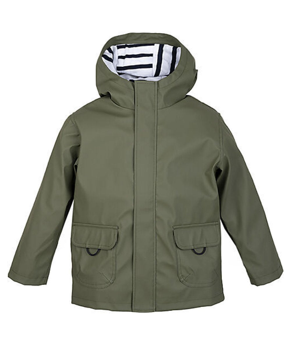 Giacca impermeabile verde