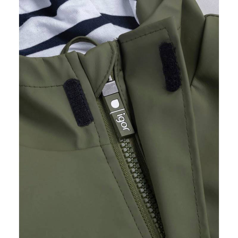 Giacca impermeabile verde