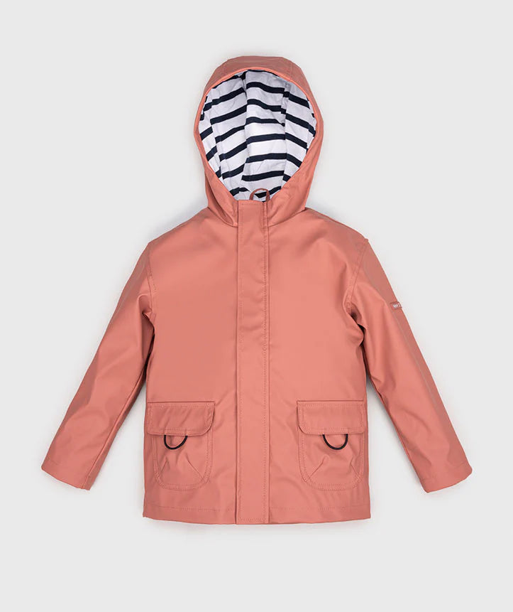 Giacca impermeabile rosa