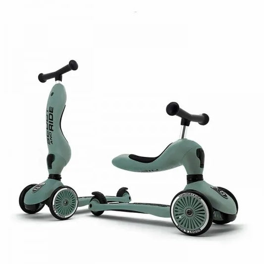 Monopattino e cavalcabile Scoot&Ride - Forest (Verde)