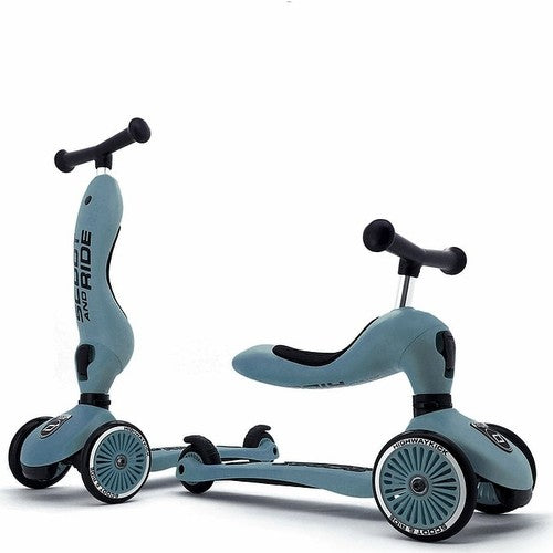 Monopattino e cavalcabile Scoot&Ride - Steel (Blu)