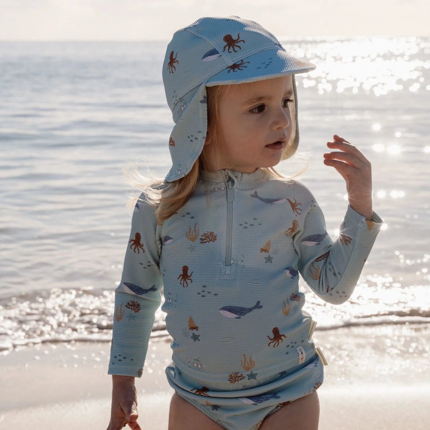 Maglia protezione UV manica lunga Little Dutch - Ocean Friends
