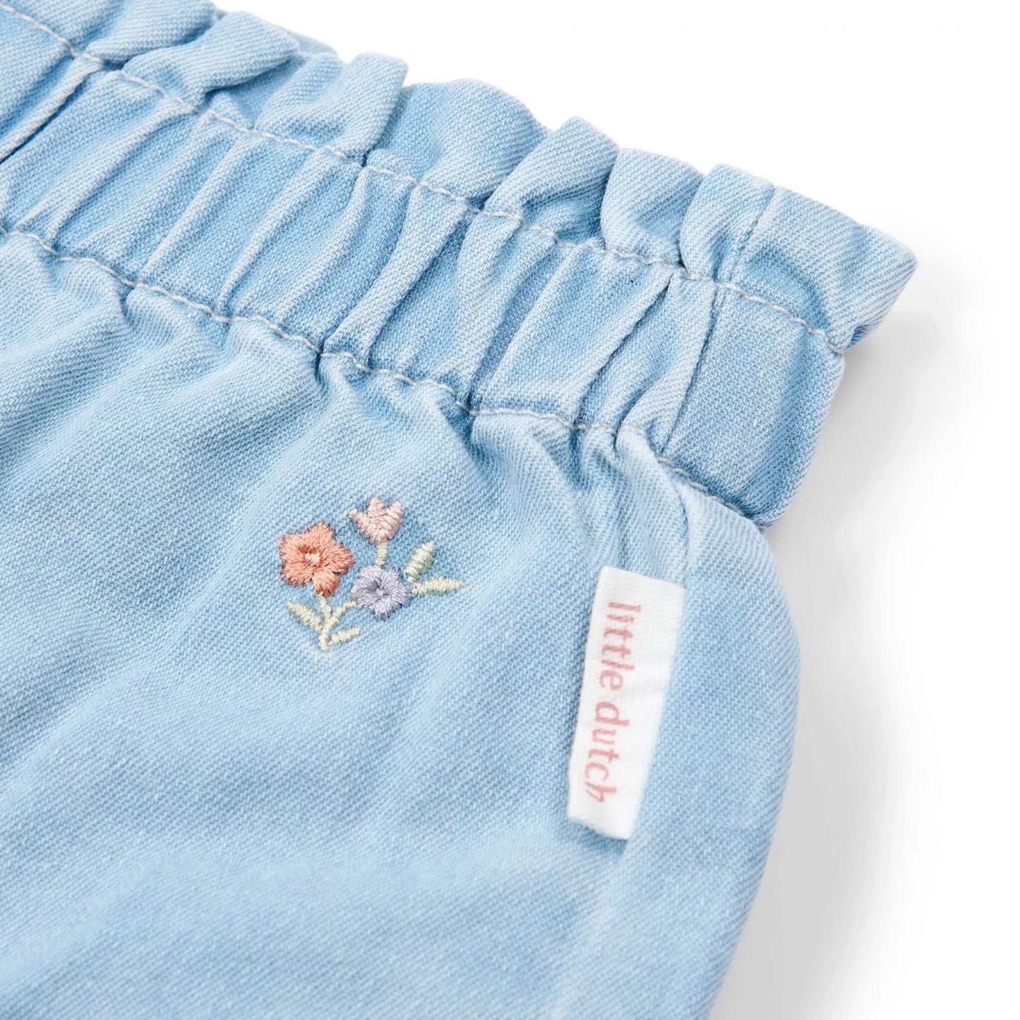 Shorts Little Dutch fiorellini ricamati