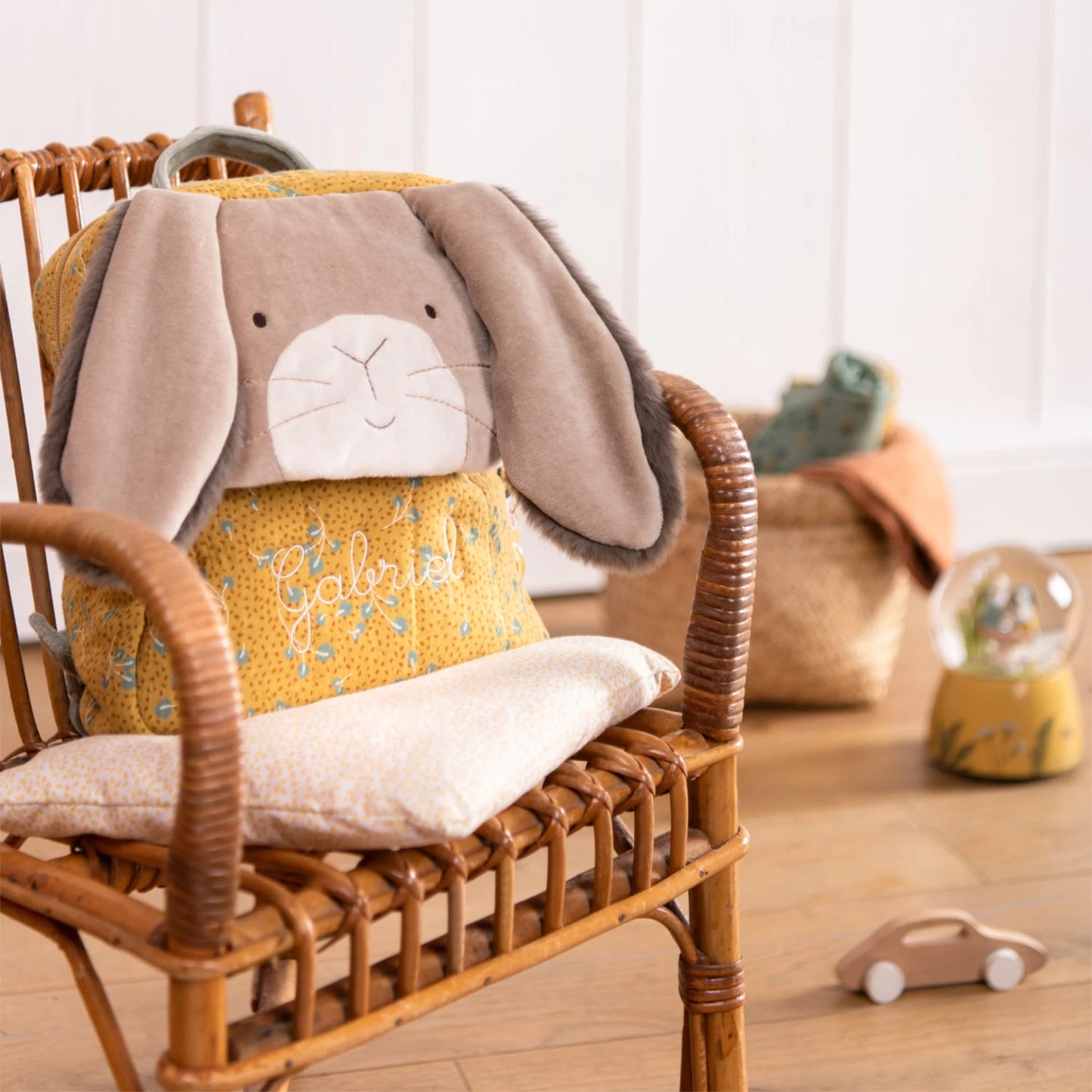 Zaino morbido Moulin Roty coniglietto ocra