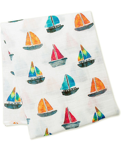 Mussola di cotone barchette