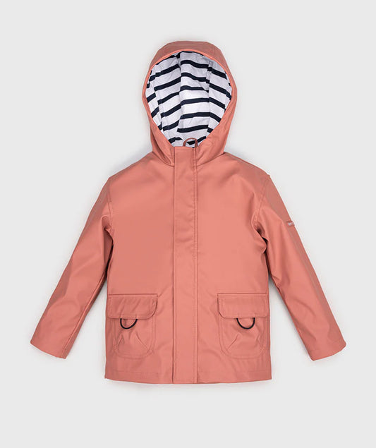 Giacca impermeabile rosa