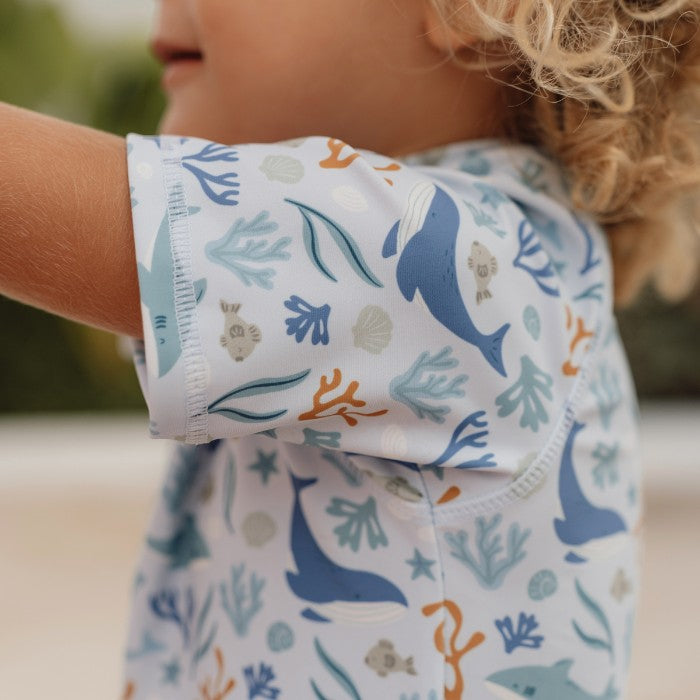 Maglia protezione UV manica corta Little Dutch - Ocean Friends