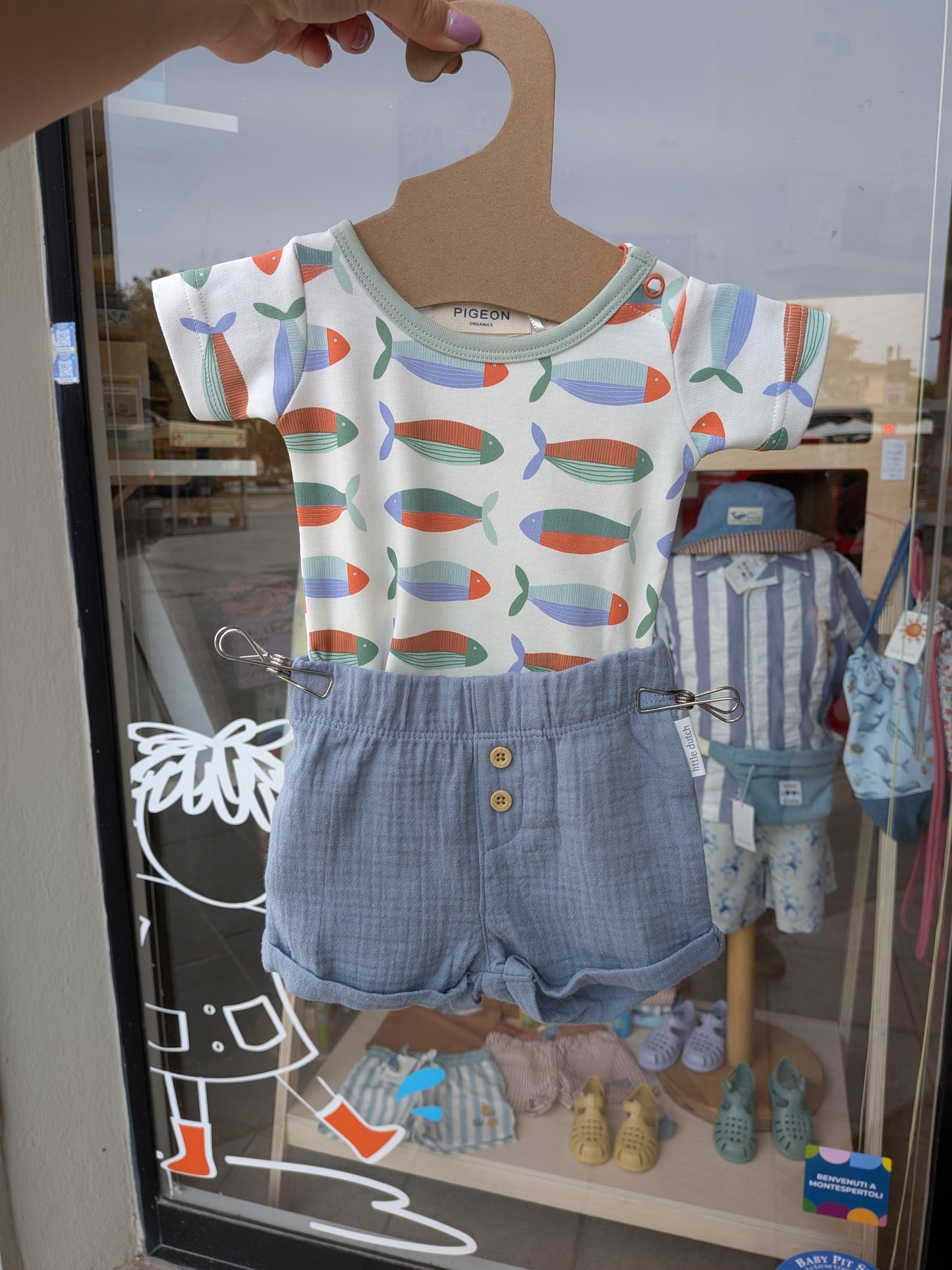 Completino body+pantaloncini