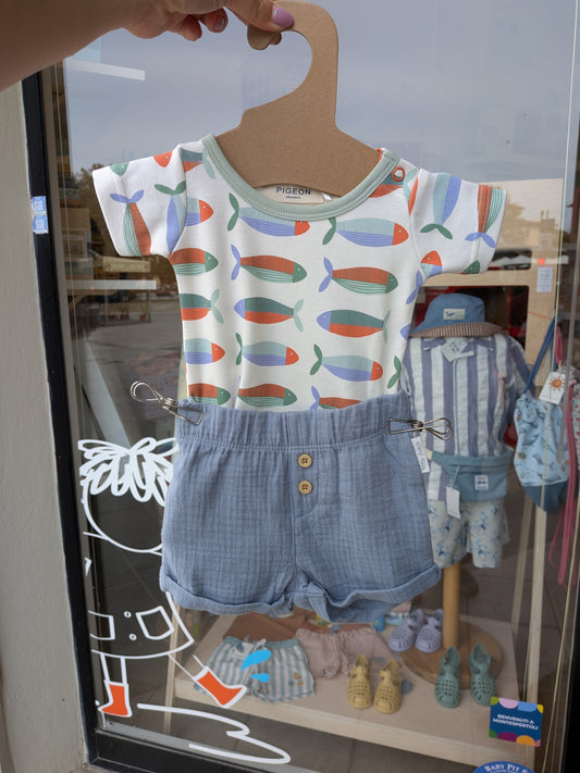 Completino body+pantaloncini
