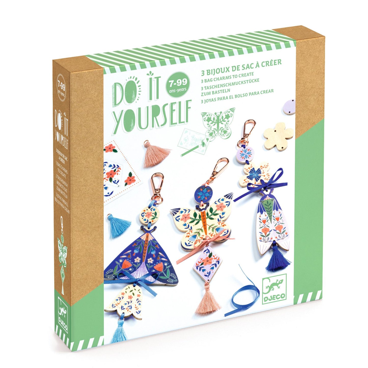DO IT YOURSELF portachiavi butterflies