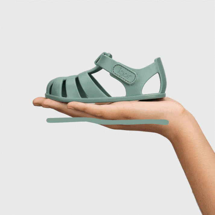 Ragnetti BAREFOOT in gomma IGOR -colore VERDE MATCHA