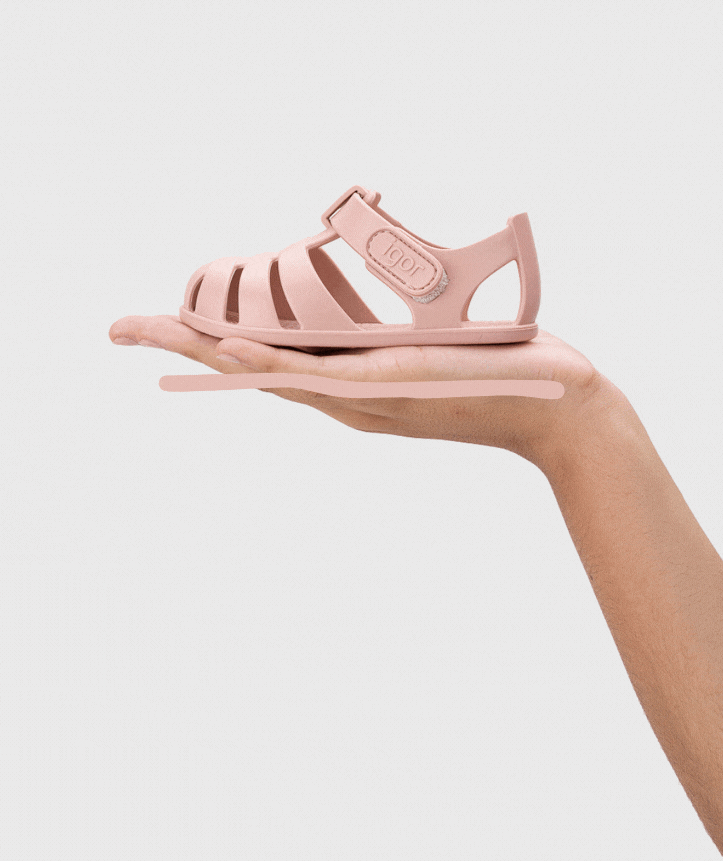 Ragnetti BAREFOOT in gomma IGOR -colore ROSA MAQUILLAJE