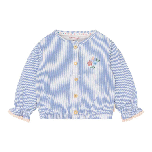 Camicetta a righe con ricamo Little Dutch