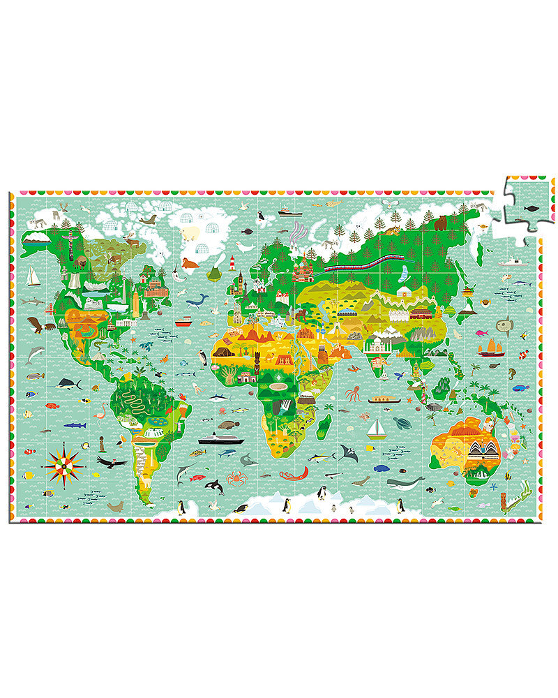 PUZZLE OBSERVATION Djeco -Tour del mondo- 6+